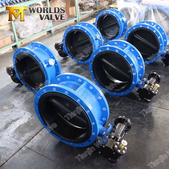Valvole a farfalla wafer con disco rivestito in ghisa/CF8m/CF8 EPDM/PTFE Wafer En593 API 609
