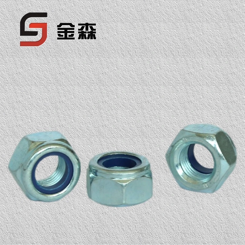 High-Strength Hexagonal Thickened Nylon Self-Locking Nut Nut Nut Lock Lock Nut Carbon Steel 12.9 Level Fasteners